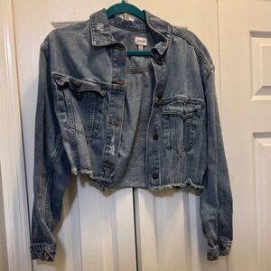Denim Cropped Jacket